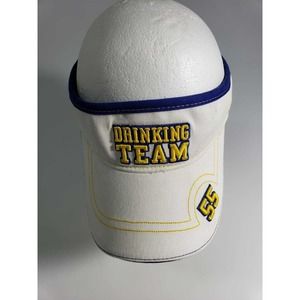 Bio Domes United States Beer Drinking Team Hat /visor One SIze White Men